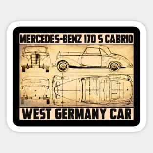 MERCEDES BENZ 170S CABRIO Sticker